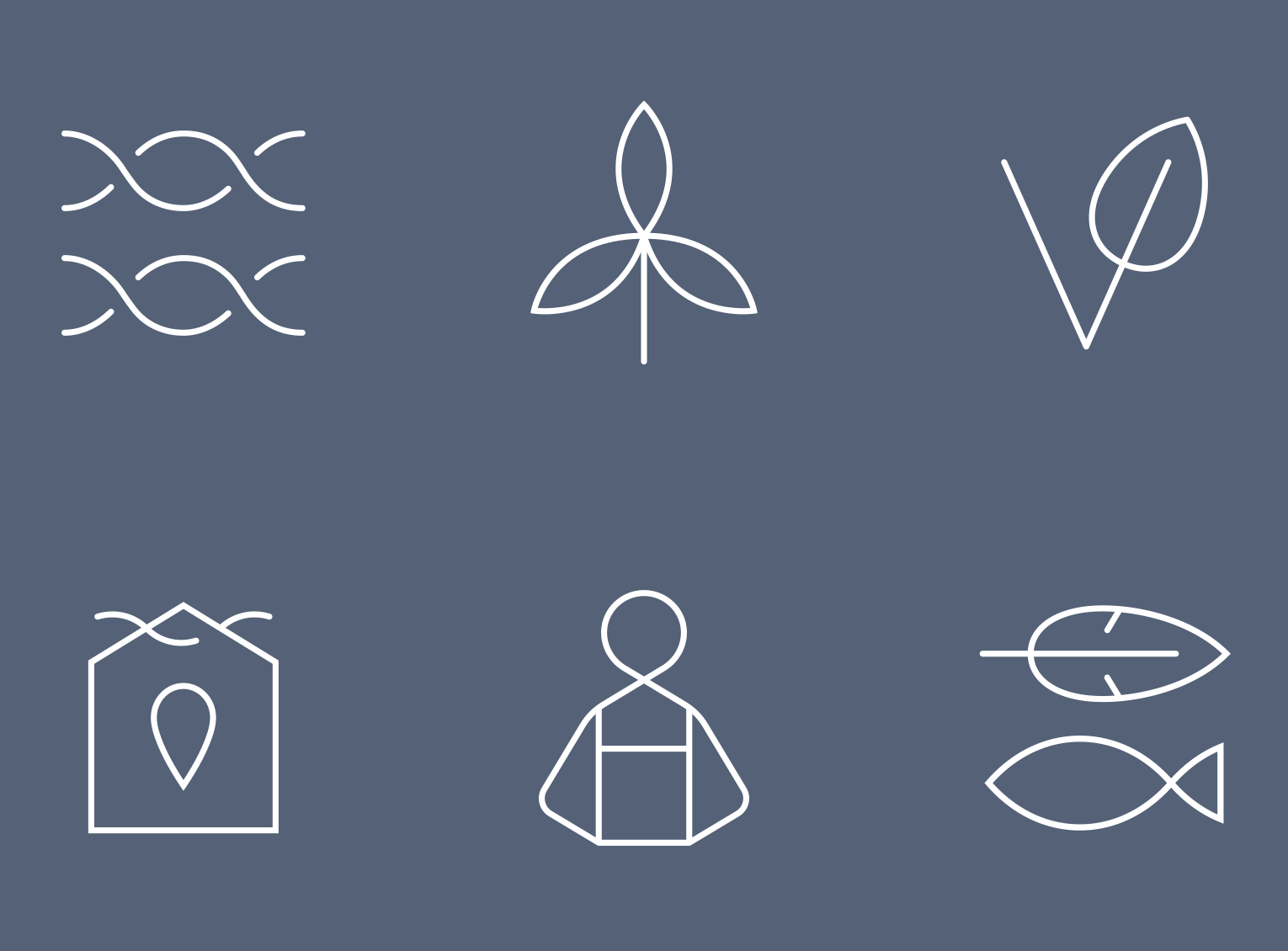 Net Sustain icon set on a grey background