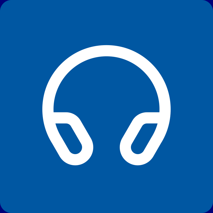 Spotify listening context with icons supporting the music experience