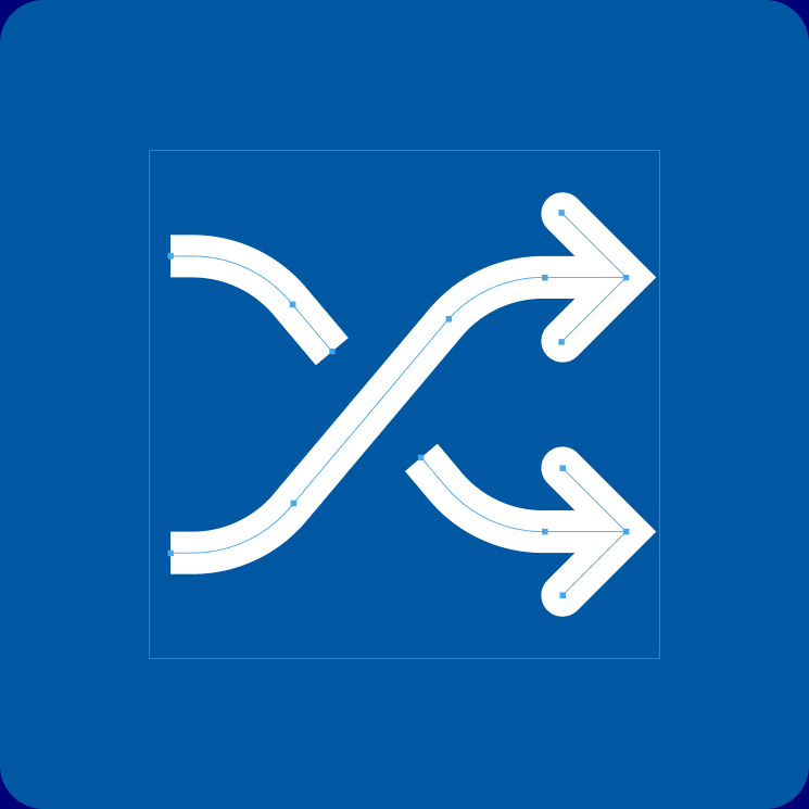 Stroke-based construction example from the Spotify icon system