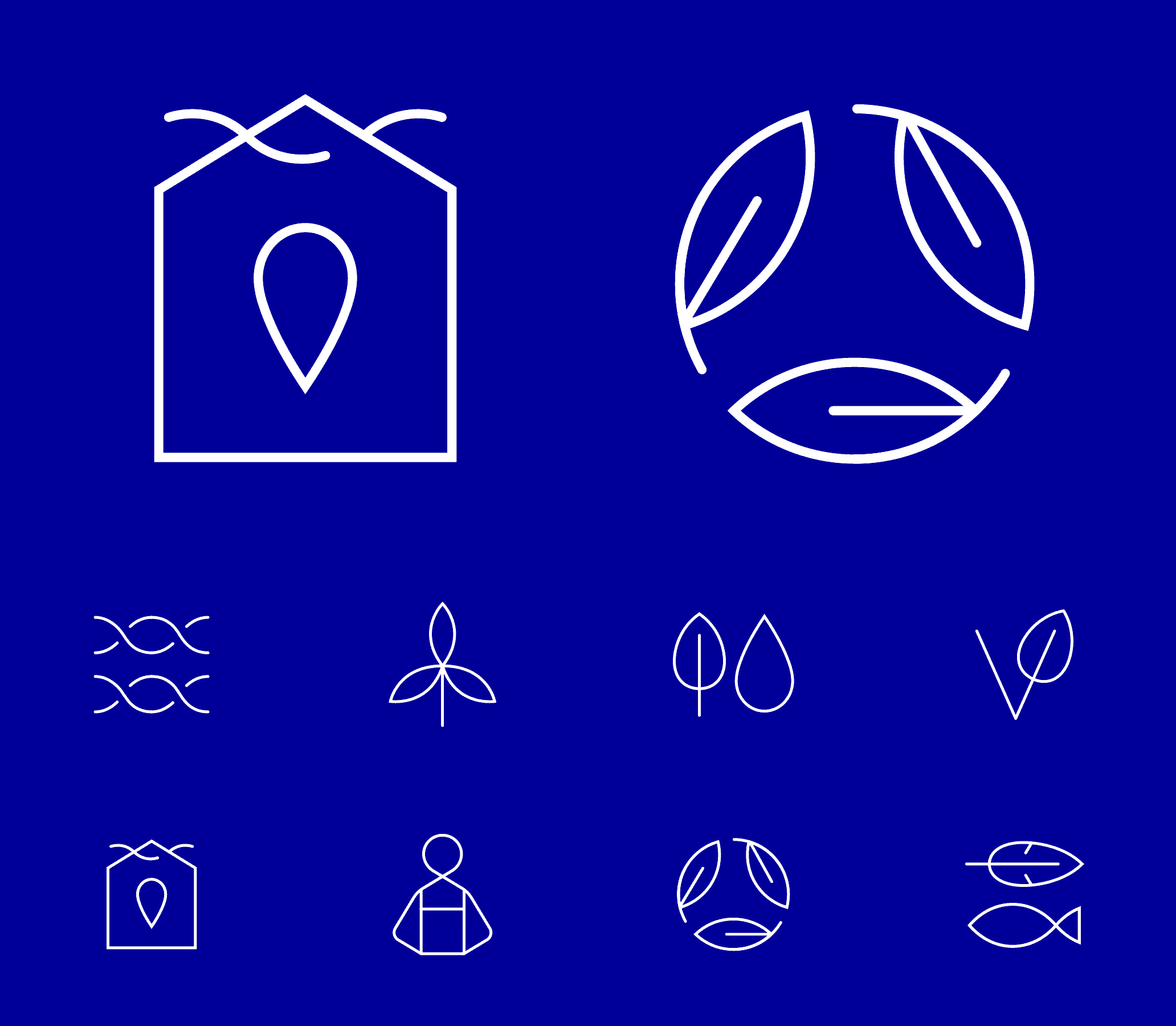 A selection of icons from the Net Sustain suite.